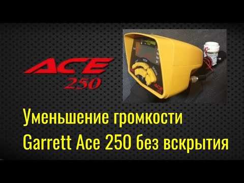 Видео: Как уменьшить громкость Garrett Ace 250 | Как уменьшить громкость Garrett Ace 150