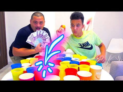 Видео: Экстремальный Стаканчик ПОНГ Челлендж выиграй ДЕНЬГИ или выполняй Задания