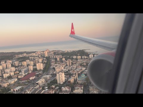 Видео: Посадка в Анталии. Boeing 737 MAX 8 Corendon Airlines 9.08