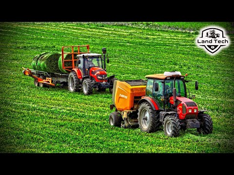 Видео: Заготовка кормов - 2025! Машины от Навигатор-НМ в работе! Тракторы МТЗ-1523 и FARMER