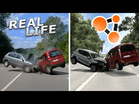 Видео: Аварии на реальных событиях в BeamNG.Drive #53