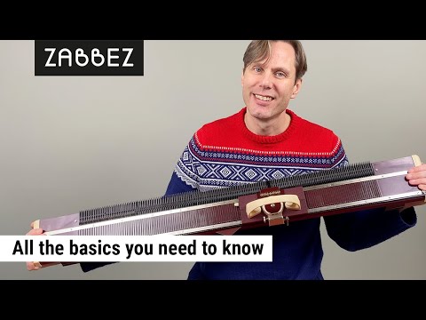 Видео: Как вязать на простой вязальной машине / Knittax