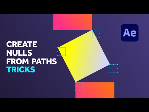 Видео: Анимация с помощью создания пустых точек из контуров | Учебное пособие по After Effects