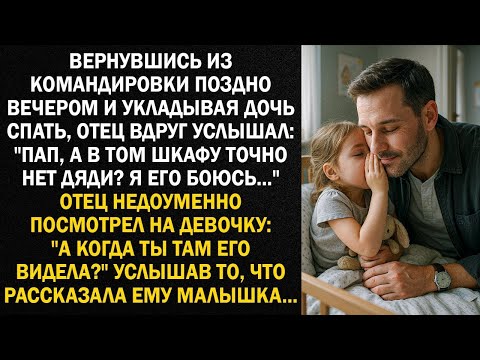 Видео: Вернувшись из командировки поздно вечером и укладывая дочь спать, отец вдруг услышал