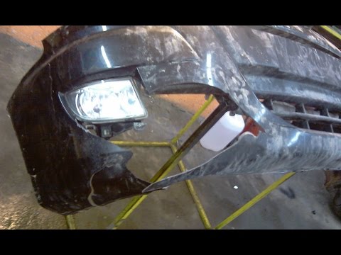 Видео: Как изготовить недостающий кусок сложной формы в бампере. How to make the missing piece