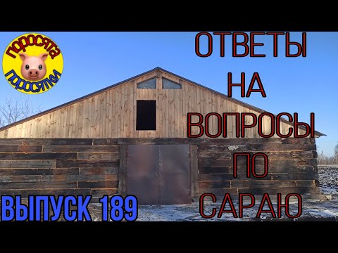 Видео: Обзор сарая// Ответы на вопросы//