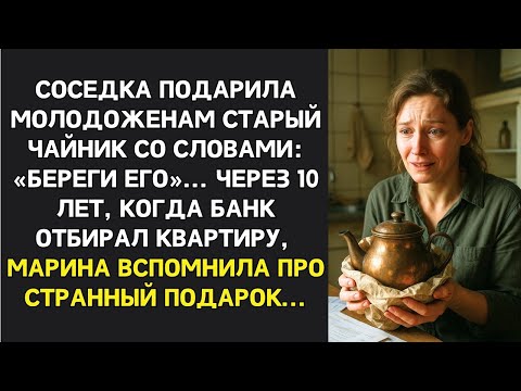 Видео: Соседка подарила на свадьбу старый чайник... Через 10 лет он спас семью от разорения