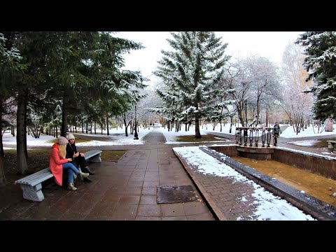 Видео: Новосибирск 4К - Прогулка по Красному Проспекту, Первомайскому скверу