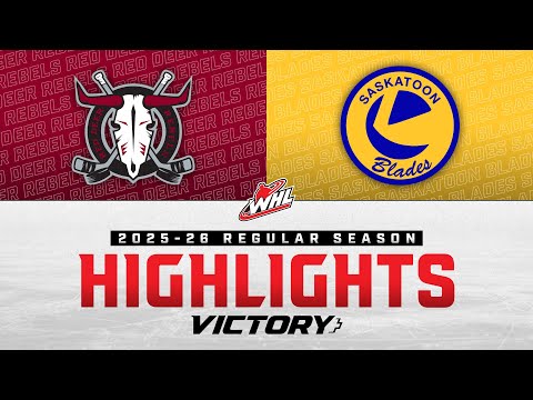 Видео: Red Deer Rebels против Saskatoon Blades 10/03 | Лучшие моменты WHL 2025-26