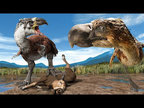 Видео: УЖАСНАЯ ПТИЦА. Самый опасный Хищник после Динозавров.