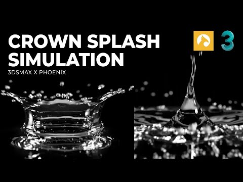 Видео: Эпическая симуляция брызг короны | Учебное пособие по 3dsmax и Phoenix