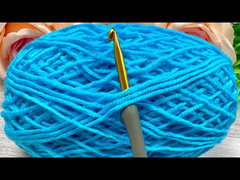 Видео: Ух ты! Моя бабушка показала мне этот прекрасный узор крючком! Красивая и простая вязка крючком