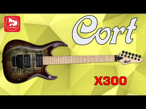 Видео: Электрогитара Cort X300 (два хамбакера и Floyd Rose)