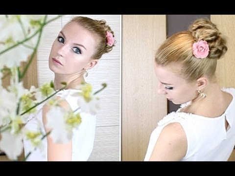 Видео: Объёмный пучок из кос