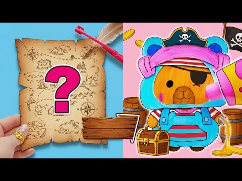 Видео: 📦🦫 Распаковка капибары-сюрприза +. строим Чёрную Жемчужину🚢🏴‍☠️ DIY!