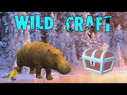 Видео: Бегемот, крокодилы и попугай в ЗИМЕ Выпало много мистиков в WildCraft