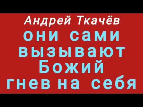 Видео: они сами вызывают Божий гнев на себя (Андрей Ткачёв).