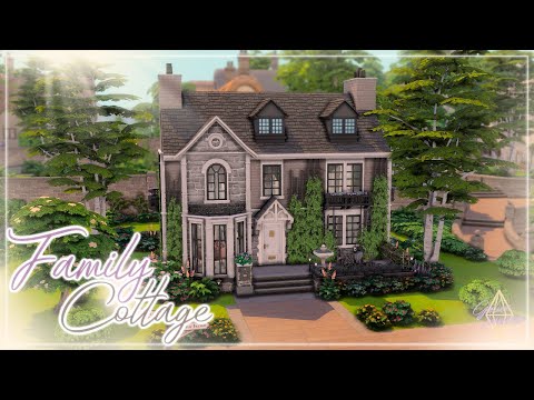 Видео: Маленький семейный коттедж 👪| Симс 4: Строительство | Small Family Cottage | The Sims 4: Speed Build