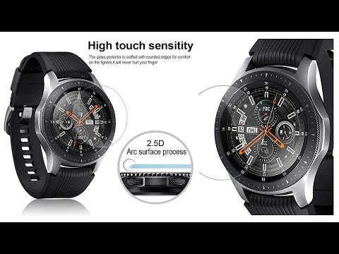 Видео: Защитное стекло на Galaxy Watch. Клеим.