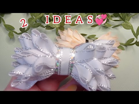 Видео: #diy#bows#beautiful. Красивые #бантики из репсовой ленты 1 см, 0, 6 мм.#handmade#tutorial#kanzaschi