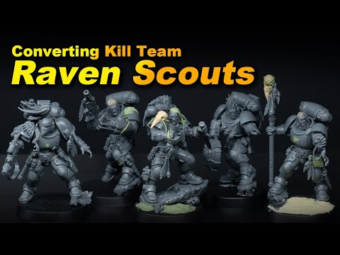 Видео: Создание Raven Scouts из Kill Team Dead Silence Wolf Scouts