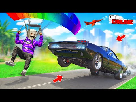 Видео: НАШЕЛ ТУРБО-ДОДЖ ИЗ ФОРСАЖА НА ПАРАШЮТЕ! БИТВА ПАРАШЮТИСТОВ В ГТА 5 ОНЛАЙН