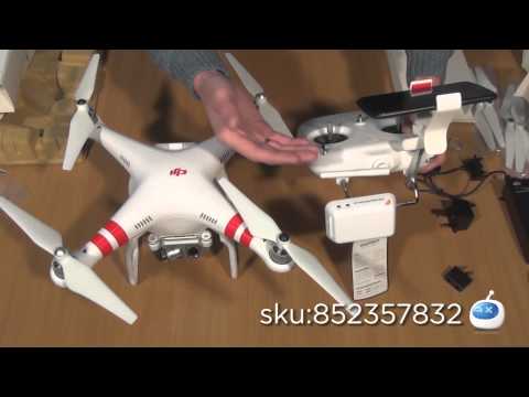 Видео: DJI Phantom 2 Vision+ V3.0, часть 1. Распаковка, обновление и настройка -- DX.COM