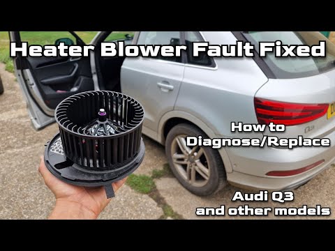 Видео: Как починить/заменить вентилятор печки на Audi Q3 или A3. Вентилятор печки перестал работать. Диа...