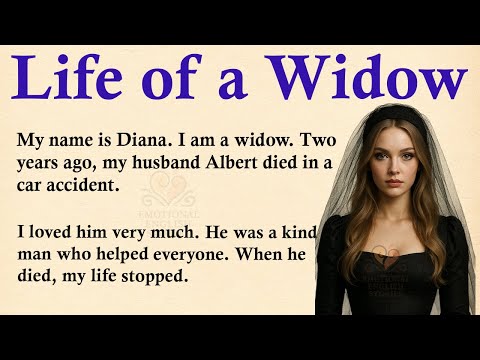 Видео: Жизнь вдовы ✅ Эмоциональная история на английском языке (уровень A1/A2) ✅