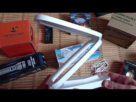 Видео: Настільна акумуляторна лампа трансформерBLJ-1308