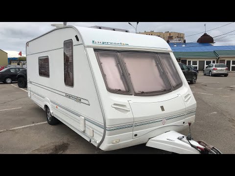 Видео: Обзор прицепа дачи. Abbey Impression-520 L. Пятиместный. Год выпуска 2004. Цена 510тысяч рублей.