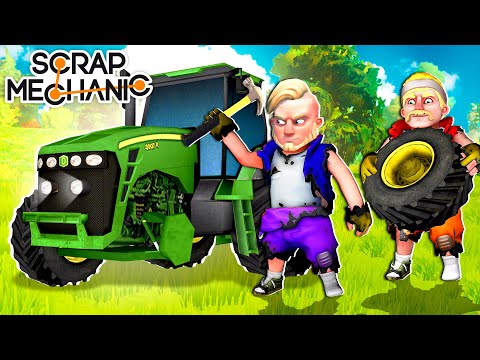 Видео: ПОСТРОИЛИ НАСТОЯЩИЙ ТРАКТОР В ВЫЖИВАНИИ Scrap Mechanic