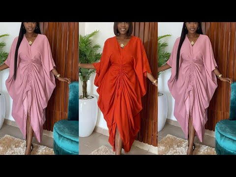 Видео: Как раскроить и сшить платье-кафтан/бубу с узкой талией