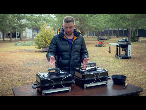 Видео: Weber go anywhere сравнение с китайским аналогом. Сборка и запуск Стейк филе миньон обратной обжарки