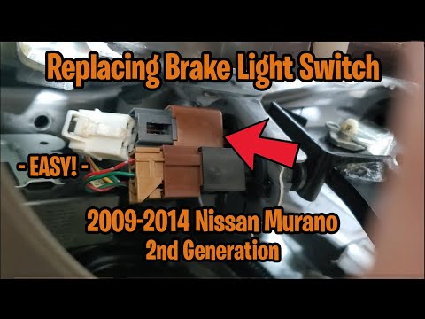 Видео: Замена выключателя стоп-сигнала на Nissan Murano 2009-2014 гг., НО столкнулся с другой проблемой!