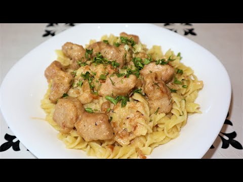 Видео: Свинина тушёная в сметанном соусе, очень вкусная, нежная и сочетается с любым гарниром #14