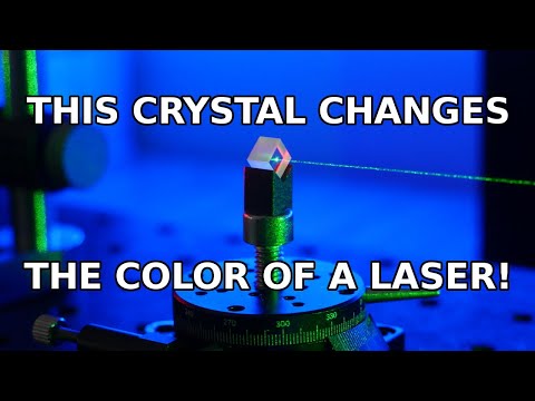 Видео: Генерация второй гармоники в лазере мощностью 15 киловатт!