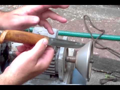 Видео: 1 Создание рукояти финского ножа, с "грибком". часть 1