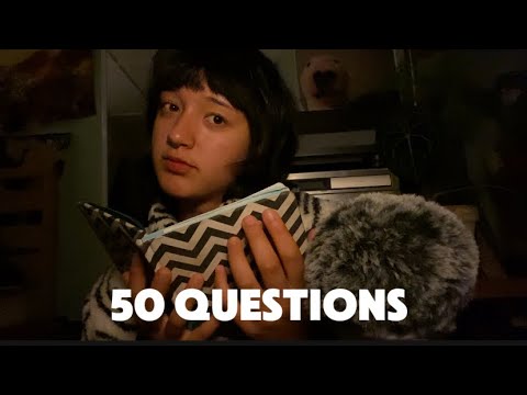 Видео: ASMR| Задаю вам 50 случайных и личных вопросов 🤔💭