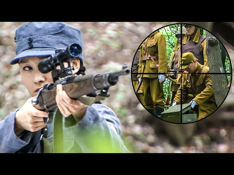 Видео: Он собирается нажать кнопку детонации! Женский снайпер выстрелил без колебаний!