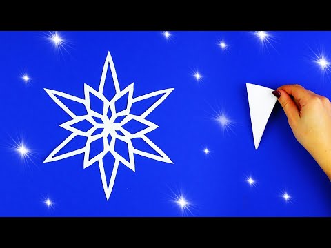 Видео: 3 идеи легко и быстро сделать снежинки из бумаги [Новогодние поделки]