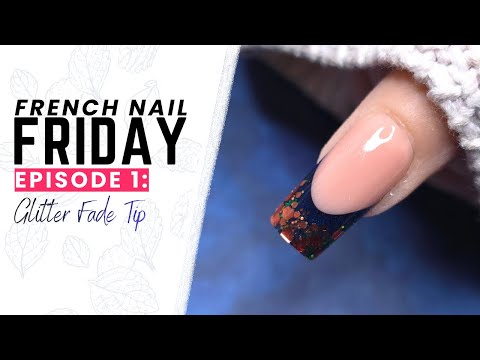 Видео: ФРАНЦУЗСКИЙ НОГТЬ В ПЯТНИЦУ - ЭПИЗОД 1: Обратный французский маникюр с блестками!