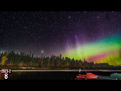 Видео: Как живет семья в тайге Приполярного Урала. Сбор грибов. Заготовка дров. Рыбалка. Северное сияние 8с