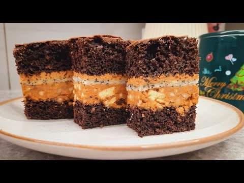 Видео: "МУРАШКА". Шоколадний пляцок з горіхами та згущенкою.Рецепт з маминого записника.