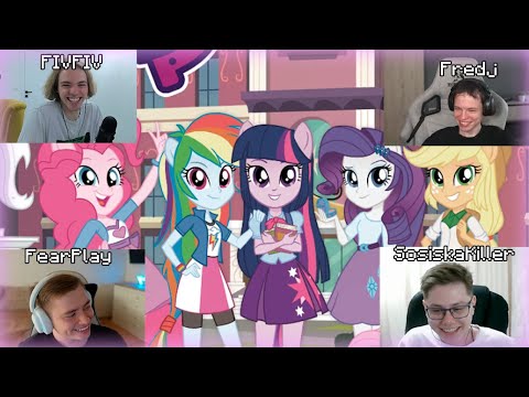 Видео: ФЫВФЫВ, Фредж, Фир и Сосиска Смотрят Мой маленький пони: Девочки из Эквестрии. Рофлы с просмотра