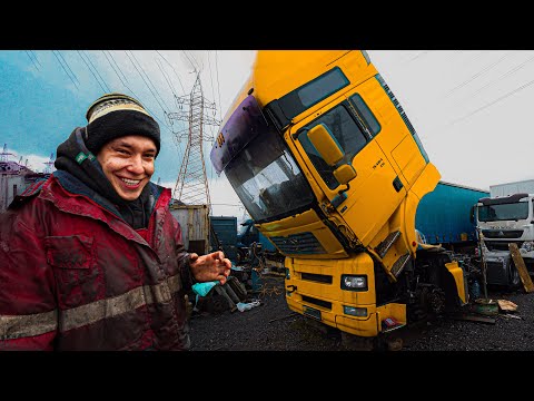 Видео: Купил разобранный ГРУЗОВИК. Как вернуться на нём домой?