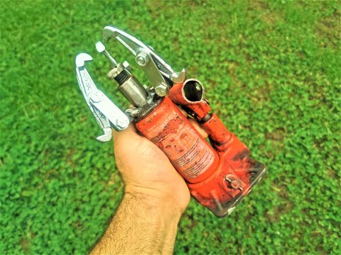 Видео: Гидравлический автомобильный домкрат + съемник подшипников = самодельный гидравлический съемник