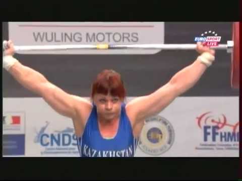 Видео: Женщины 75кг  Рывок.  ЧМ 2011. Тяжёлая атлетика