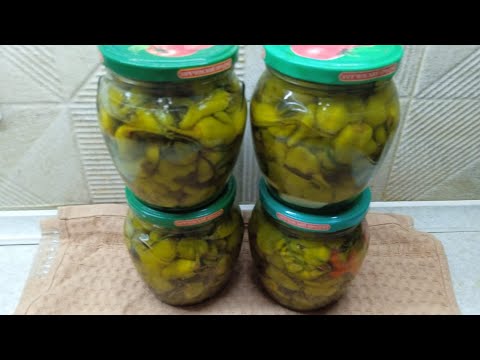 Видео: консервирую пикантный  перец колокольчик
