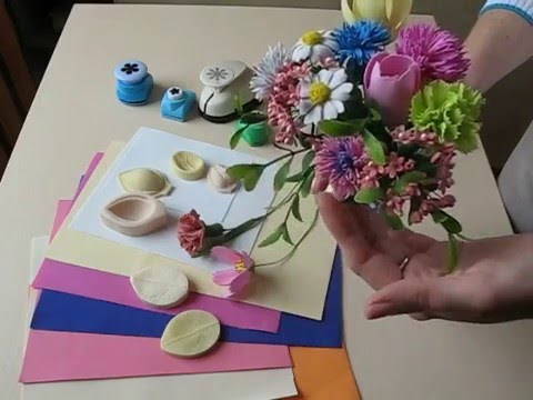 Видео: Тестируем корейский фоамиран. Как работать с фигурными дыроколами и фоамираном.